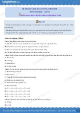 Đề thi giữa kì 1 Sinh 10 Chân trời sáng tạo - Đề số 9